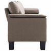 vidaXL Sofa Taupe 4-Sitzer Stoff