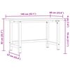 vidaXL Werkbank 140x60x83 cm Massivholz Akazie Rechteckig