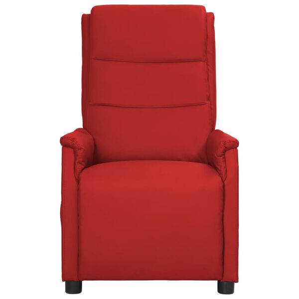 vidaXL Massagesessel Weinrot Kunstleder