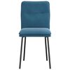vidaXL Esszimmerst&uuml;hle 6 Stk. Blau Samt