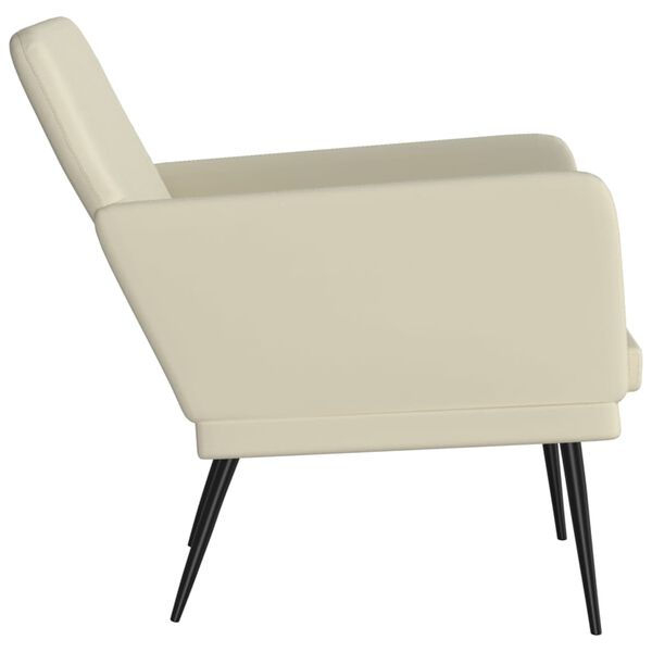 vidaXL Sessel Creme 61x78x80 cm Kunstleder