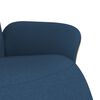 vidaXL Relaxsessel mit Fu&szlig;teil Blau Stoff
