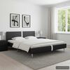 vidaXL Bettgestell Schwarz Kunstleder 120 x 200 cm