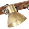 vidaXL Wandlampe Industriestil Messing 45x25 cm E27