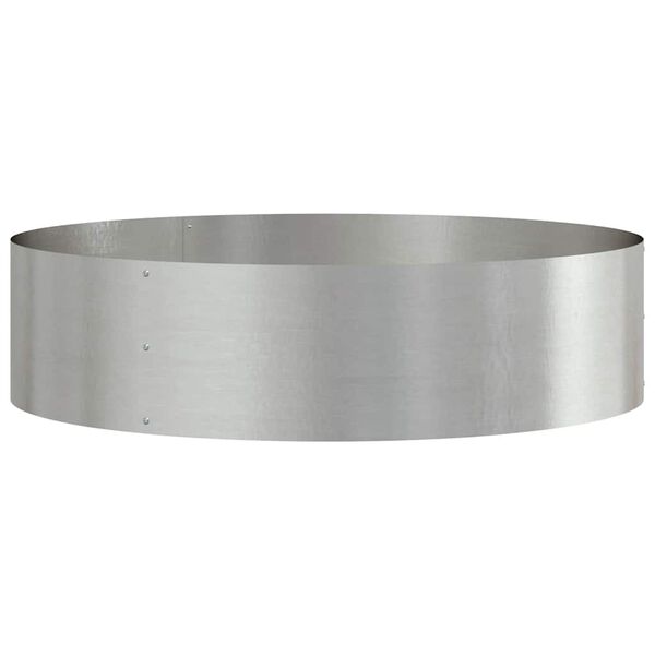 vidaXL Gartenblumentopf Silber 80 x 80 x 20 cm Edelstahl