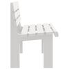 vidaXL Gartenbank Wei&szlig; 110x52x71 cm Polypropylen