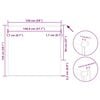 vidaXL Verdunkelungsrollo Grau 150x150cm Stoffbreite 146,6cm Polyester