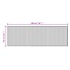 vidaXL Teppich Rechteckig Braun 100x300 cm Bambus