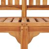 vidaXL Bananenbank 120 cm Massivholz Teak