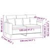 vidaXL 2-Sitzer-Sofa Weinrot 120 cm Stoff