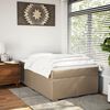 vidaXL Boxspringbett Matratze Cappuccino-Braun 120x190 cm Kunstleder