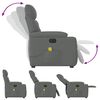 vidaXL Massagesessel Elektrisch Dunkelgrau Stoff