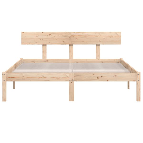 vidaXL Massivholzbett ohne Matratze 140x200 cm