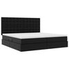 vidaXL Bett mit Stauraum und LED Schwarz 200 x 200 cm Kunstleder