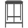 vidaXL Bartisch Grau 140x80x110 cm Massivholz Kiefer