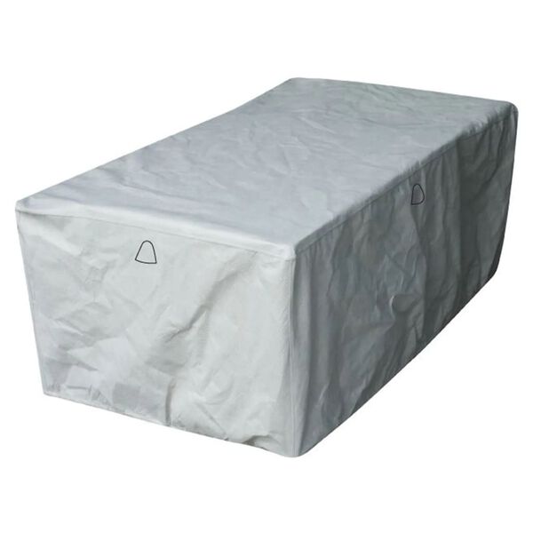 Eurotrail Schutzh&uuml;lle f&uuml;r Gartentisch 255x110x75 cm Grau