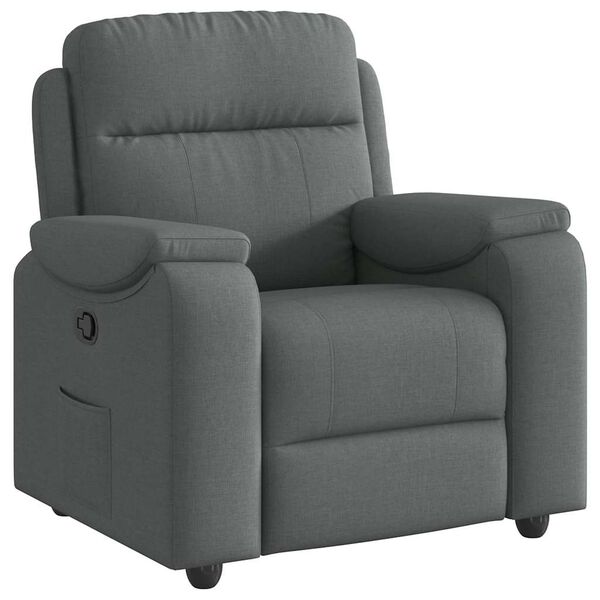 vidaXL Relaxsessel Dunkelgrau Stoff