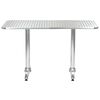 vidaXL 5-tlg. Garten-Essgruppe Aluminium Silbern