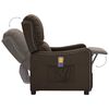 vidaXL Massagesessel Dunkelbraun Stoff
