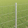 vidaXL Zaun mit Pfosten Silber 0,8 x 10 m Stahl