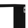 vidaXL Wandregale mit Regal 6 pcs Schwarz Eichen-Optik 60 x 15 x 23 cm
