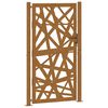 vidaXL Gartentor 100x175 cm Cortenstahl Helles Design