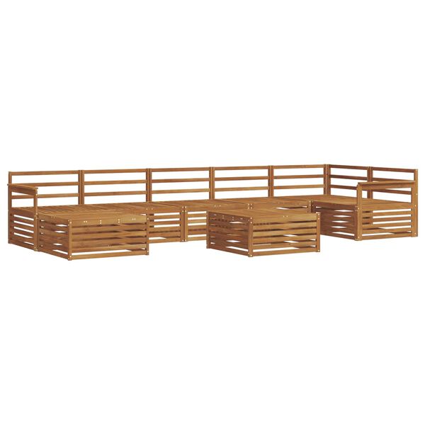vidaXL Sofagarnituren 8 pcs Natur Massivholz Akazie