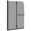 vidaXL Duschabtrennung Dunkel transparent 120 x 140 cm