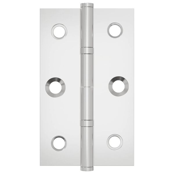 vidaXL Scharnier Uni 2 pcs Silber 58 x 35 x 1 mm Stahl