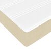 vidaXL Boxspringbett Creme 90 x 190 cm Stoff