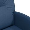 vidaXL Esszimmerst&uuml;hle mit Rollen 2 pcs Blau 57 x 67 x 95 cm Stoff