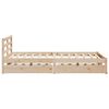 vidaXL Massivholzbett ohne Matratze 120x190 cm Kiefernholz