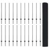 vidaXL Zaun mit Pfosten Grau 1 x 50 m Stahl und PVC