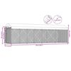 vidaXL Outdoor-Hundezwinger mit &Uuml;berdachung 760x190x225 cm