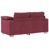 vidaXL Sofa 120cm Weinrot Stoff