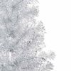 vidaXL K&uuml;nstlicher Weihnachtsbaum Beleuchtung & Kugeln Silber 150 cm