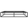 vidaXL Bettgestell Schwarz Metall 180x200 cm