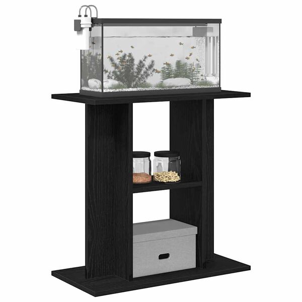 vidaXL Aquariumst&auml;nder Schwarze Eiche 60 x 30 x 60 cm Holzwerkstoff
