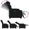 vidaXL Relaxsessel Elektrisch Schwarz Stoff