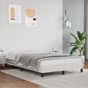 vidaXL Bettgestell ohne Matratze Wei&szlig; 120x190 cm Kunstleder