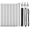 vidaXL Zaunpfosten Grau 25 x 0,8 m (13 mm Mesh) Stahl und PVC