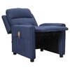 vidaXL Massagesessel Blau Stoff