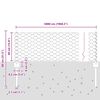 vidaXL Zaun mit Pfosten Silber 0,4 x 50 m Stahl