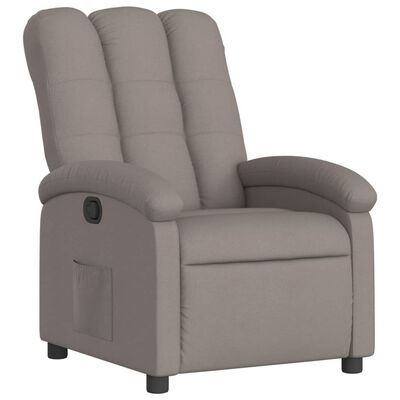 vidaXL Relaxsessel Taupe Stoff