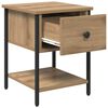 vidaXL Nachttisch Artisan-Eiche 34 x 35,5 x 45 cm Holzwerkstoff