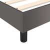 vidaXL Boxspringbettgestell Grau 80x200 cm Kunstleder