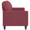 vidaXL 3-Sitzer-Sofa Weinrot 180 cm Stoff