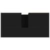 vidaXL Badschrank Schwarz 65x33x60 cm Holzwerkstoff