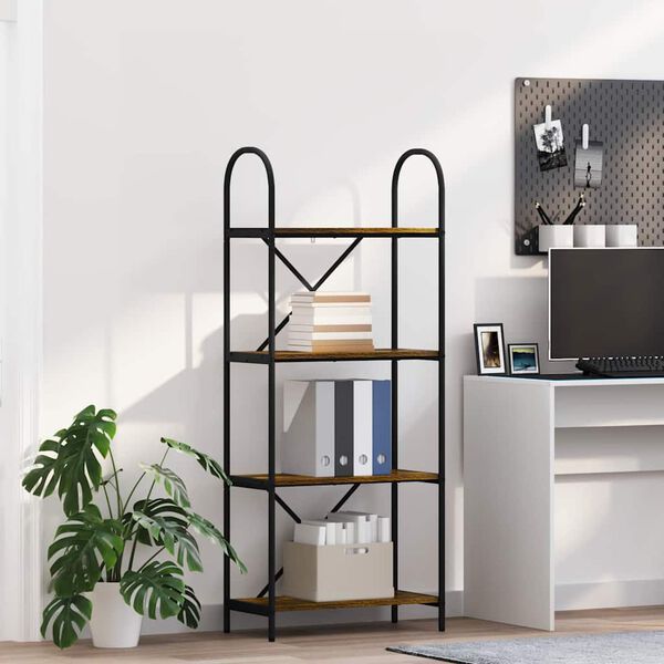 vidaXL B&uuml;cherregal Ger&auml;ucherte Eiche 60 x 30 x 146 cm Holzwerkstoff