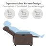 vidaXL Elektrischer Relaxsessel Braun Kunstleder